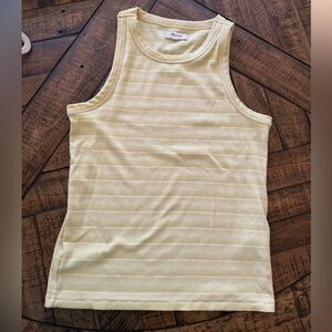 Madewell Yellow Westville Ribbed Tank